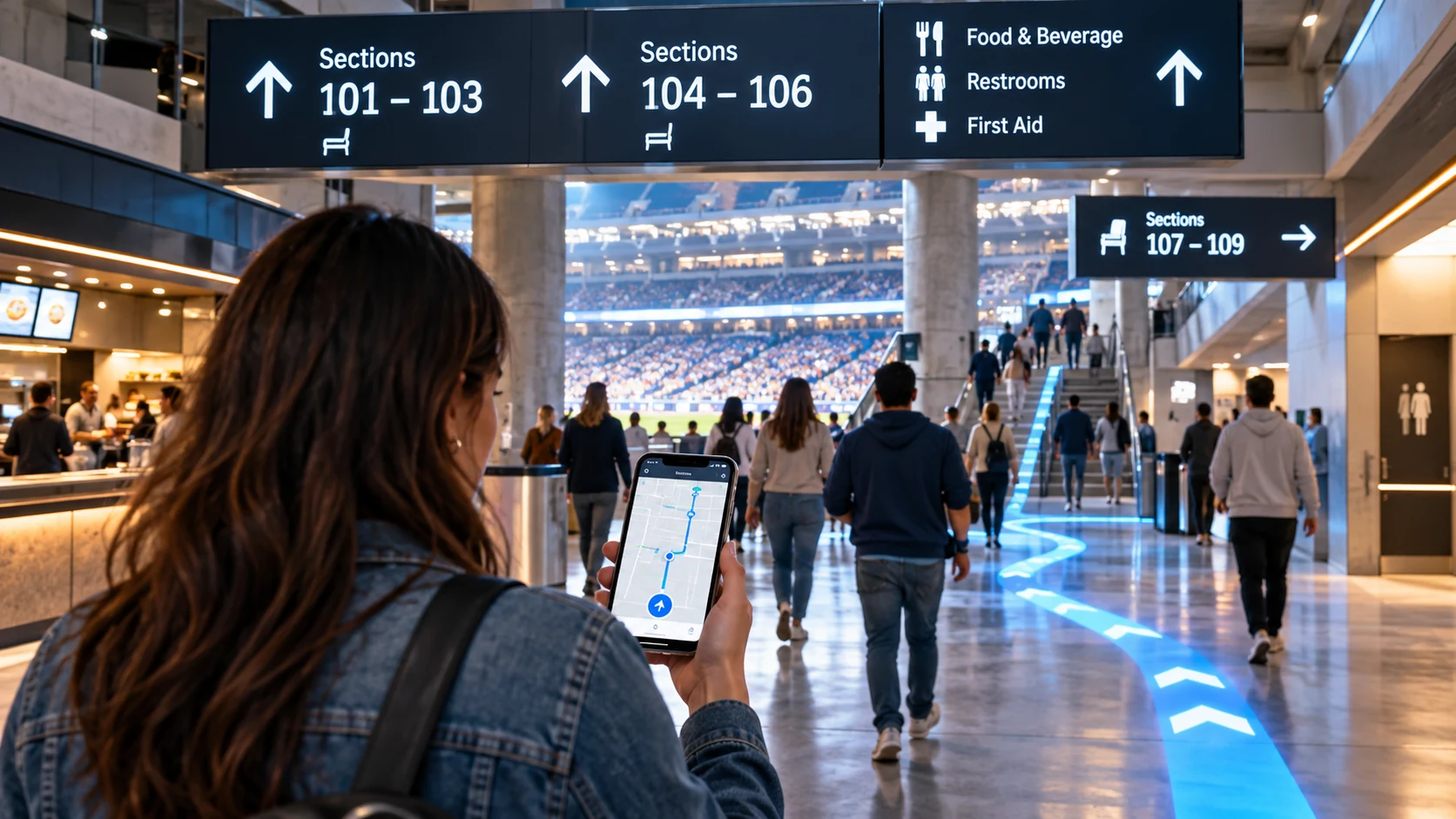 Stadium Direction Apps: Stadium seating and venue direction app APIs